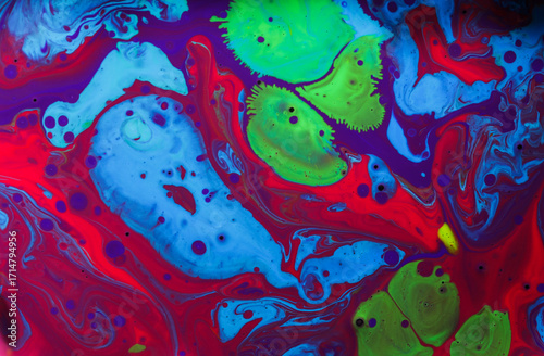 Macro Shot of Color Oil Pai...
