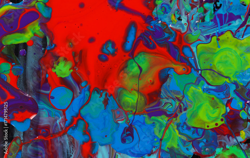 Macro Shot of Color Oil Pai...