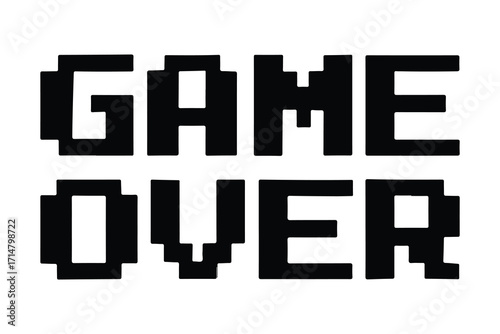 Game Over Icon Pixel Art