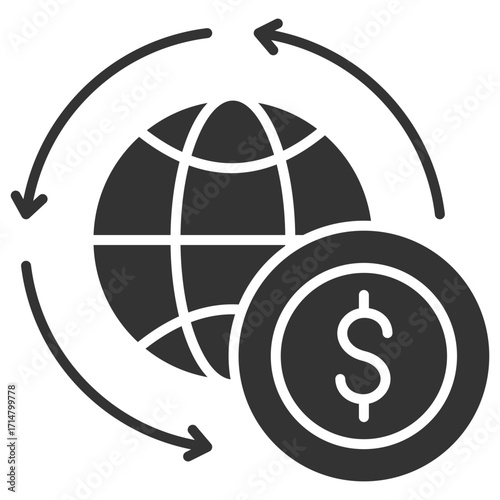 Economy Glyph Icon