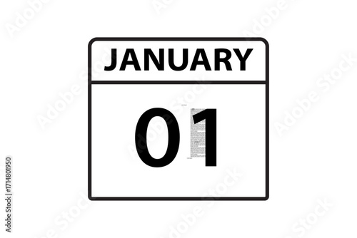 JANUARY 5 date on calendar design. Calendar Icon , banner, label, button, calendar vector date monthly graphic design sign,


