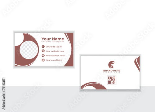 vector modern unique business card corporate card template design.