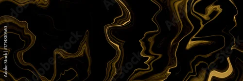 Panel kuchenny z motywem Marble texture wall surface black gold ink pattern graphic  background granite abstract light elegant grey for do floor plan ceramic counter texture tile black yellow background natural for paper.