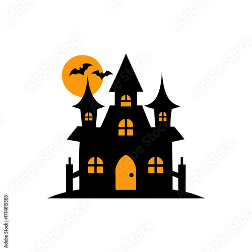 spooky Halloween House vector