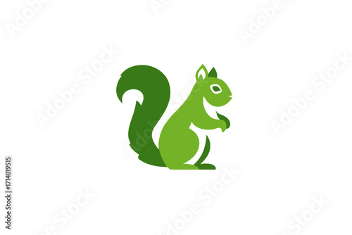 vector illustration of a green snake