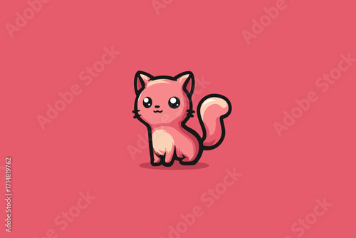 vector illustration of a cat