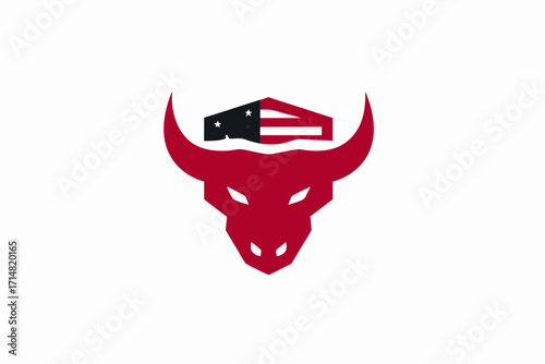 red and white mask
