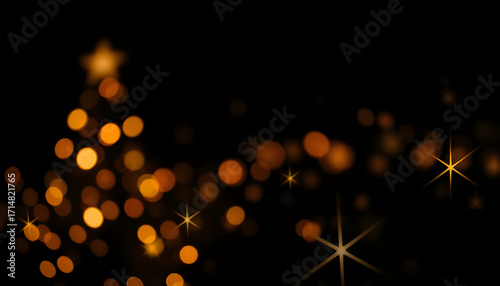 Christmas Night Sparkle Background