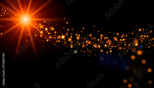Christmas Night Sparkle Background