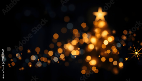 Christmas Night Sparkle Background