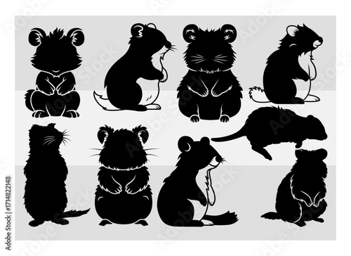 Quokka Silhouette, Quokka Svg, Animal, Australian Wildlife clipart, quokka outline, quokka cute Svg, Quokka Png, Quokka Svg Images,