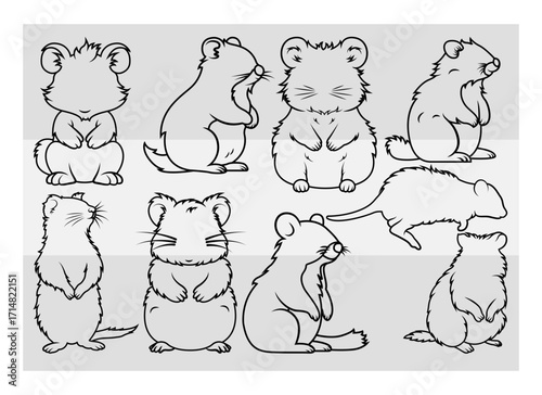 Quokka Silhouette, Quokka Svg, Animal, Australian Wildlife clipart, quokka outline, quokka cute Svg, Quokka Png, Quokka Svg Images,