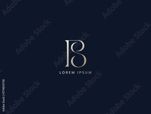 ps letter luxury monogram logo design, sp lettermark, sp business brand logo