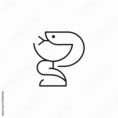 bowl of hygeia icon sign vector