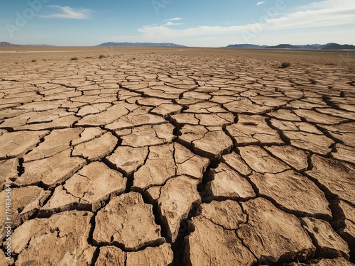 dry cracked earth