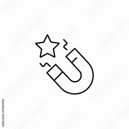 customer loyalty magnet icon sign vector