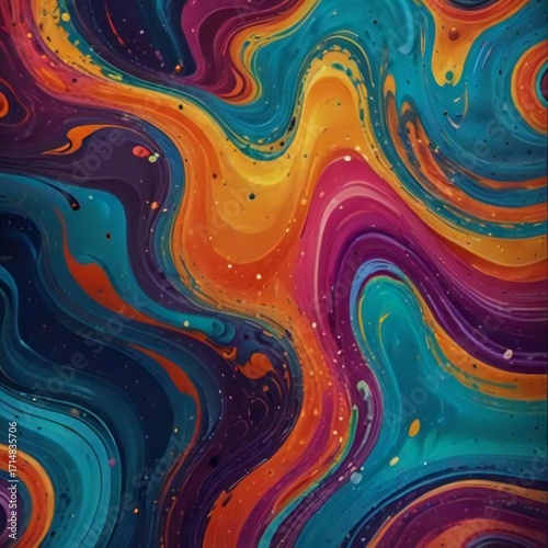 abstract background with colorful circles