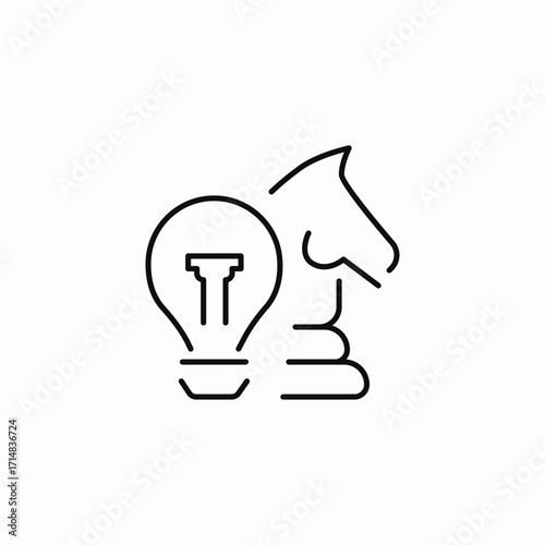 strategic business planning icon sign vector