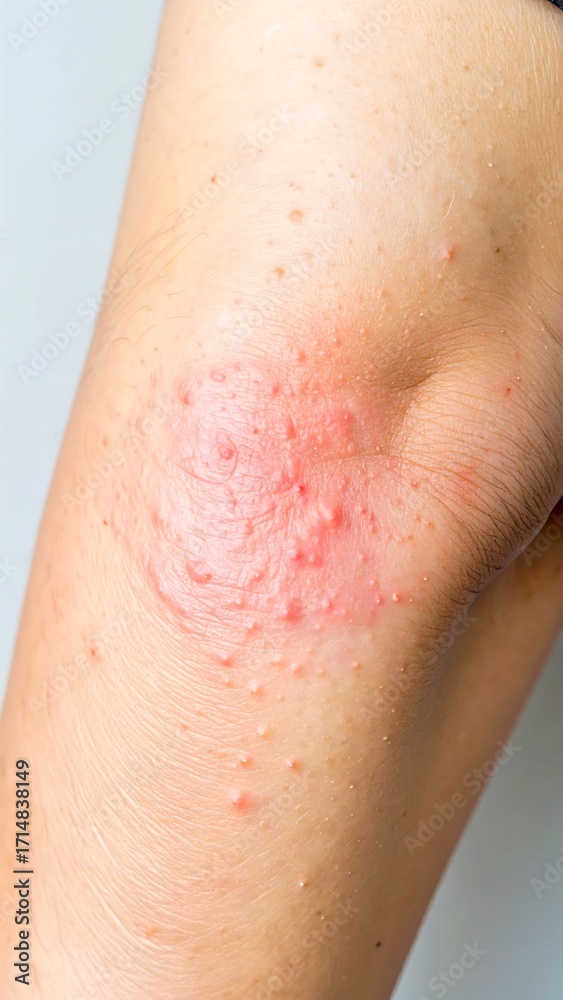 Fototapeta premium Skin rash on human arm