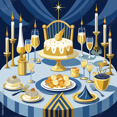 Festive Dinner Table