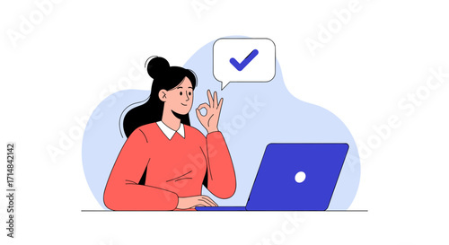 Successful completion of tasks and projects with a positive affirmation from a satisfied user.