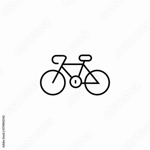 bicycle road bike icon sign vector