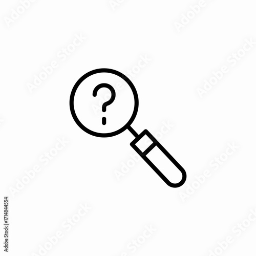 search for information icon sign vector