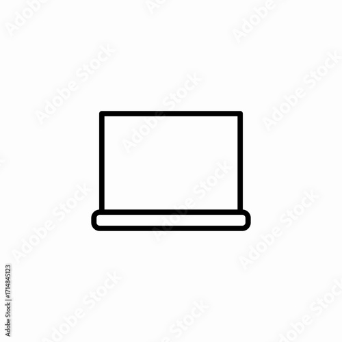 unlocked laptop screen icon sign vector