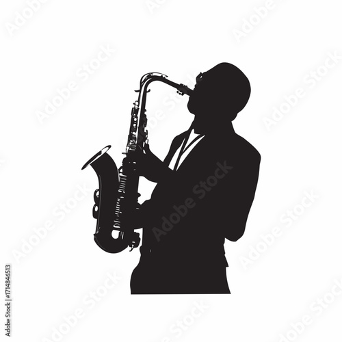 Saxophone Player Silhouette