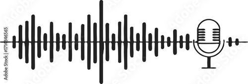 Sound Wave Audio Equalizer Illustration