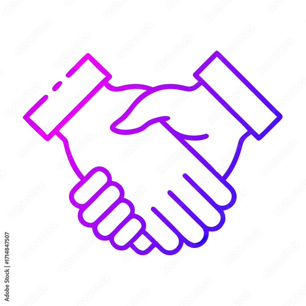 Obraz premium handshake icon vector illustration