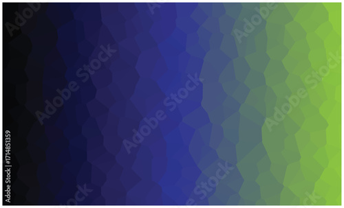 Abstract geometric gradient background with blue and green crystal texture vector