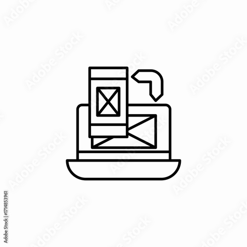 website responsive design icon sign vector