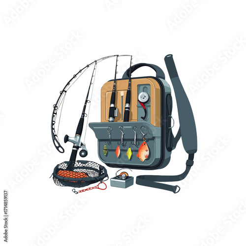 Fishing Gear & Tackle Set: Rods, Reels, Lures & More