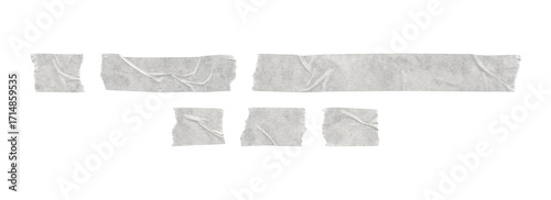 Cuadro en lienzo white tape elements for planners journals and note pages, transparent png