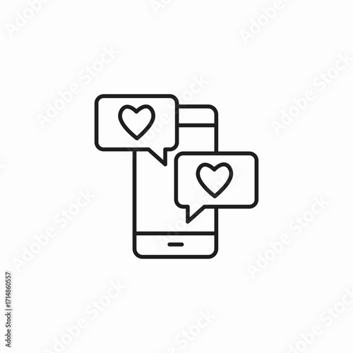 phone with messages icon sign vector