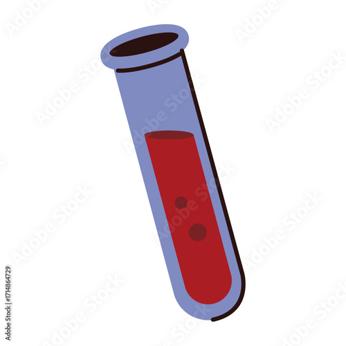 Medical Test Tube Illustration A Symbol of Science and Laboratory