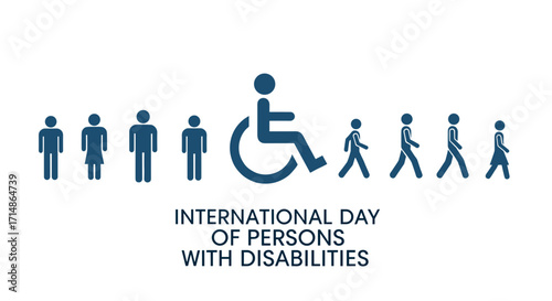 Iconic representation of International Day of Persons with Disabilities  