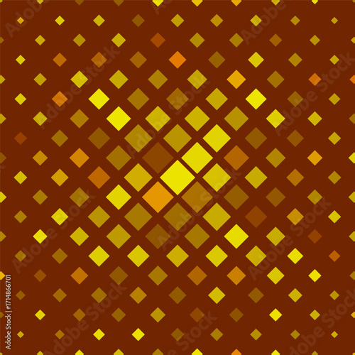 A colorful vector illustration built on a rhythm of squares. Multicolored diamonds, arranged in a strict pattern, create the impression of a radiant ornament.