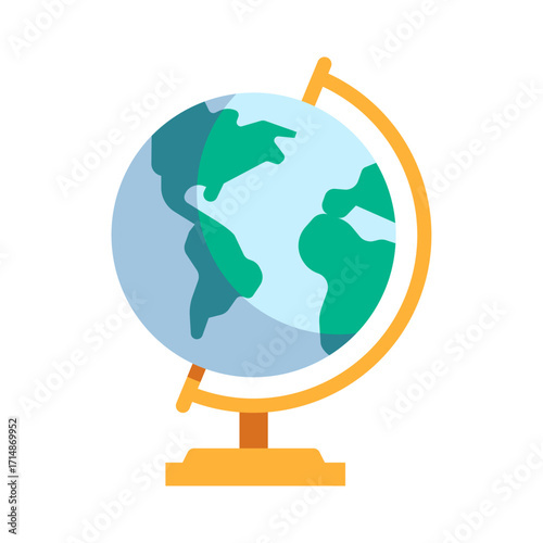 Globe illustration a colorful depiction of the Earth for educational purposes