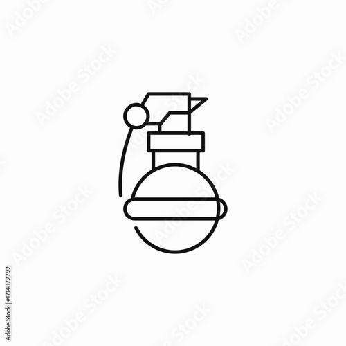  explosive grenade icon sign vector