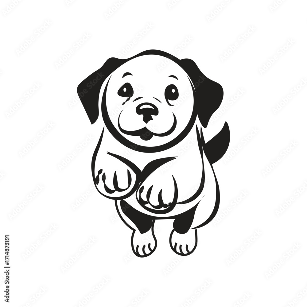 Fototapeta premium Dog Vector Illustration