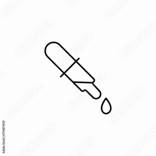 liquid dropper bottle icon sign vector
