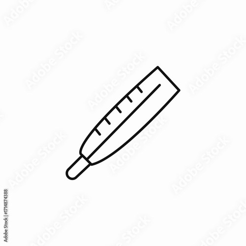 medical thermometer device icon sign vector