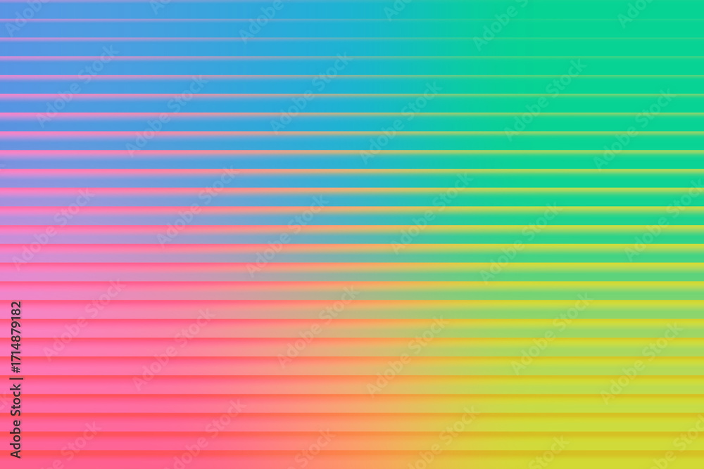 Obraz premium Colorful gradient background with horizontal lines, creating a vibrant and eyecatching design perfect for modern and abstract projects and designs