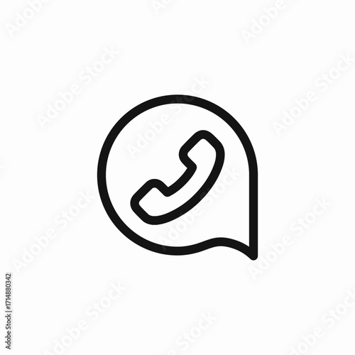 phone call message icon sign vector