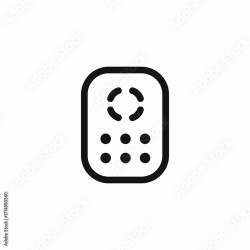 remote control device icon sign vector