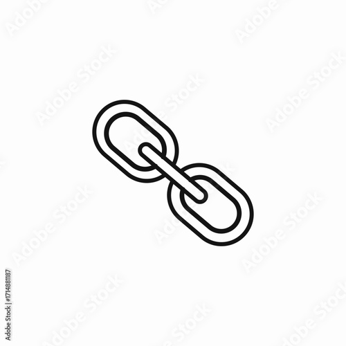 two chain links icon sign vector