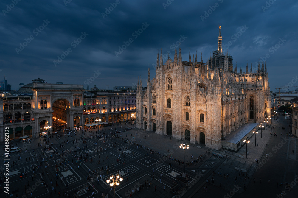Fototapeta premium Duomo di Milano top view