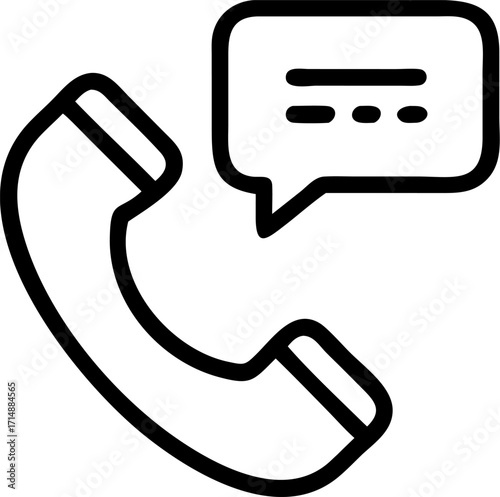 vector black communication icon